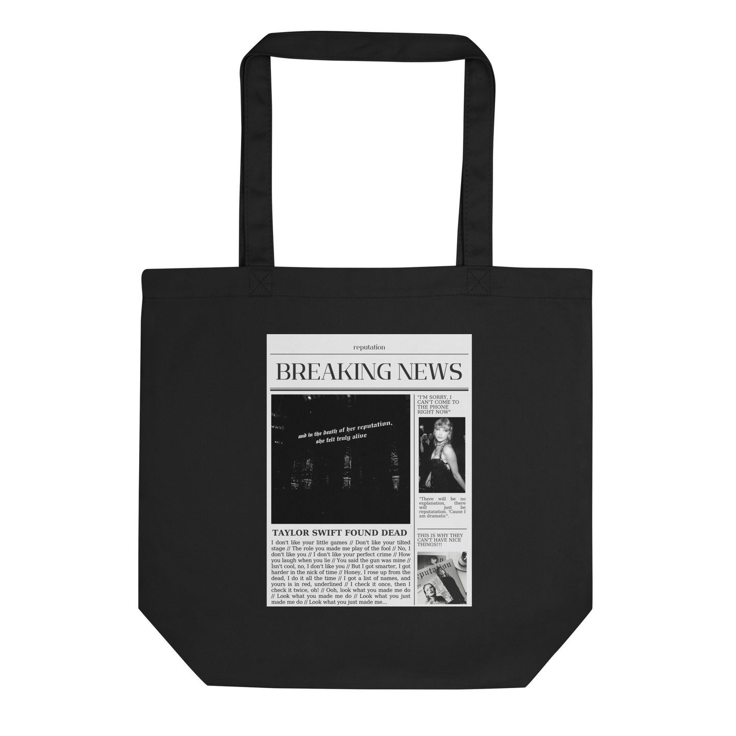 Breaking News White Tote Bag