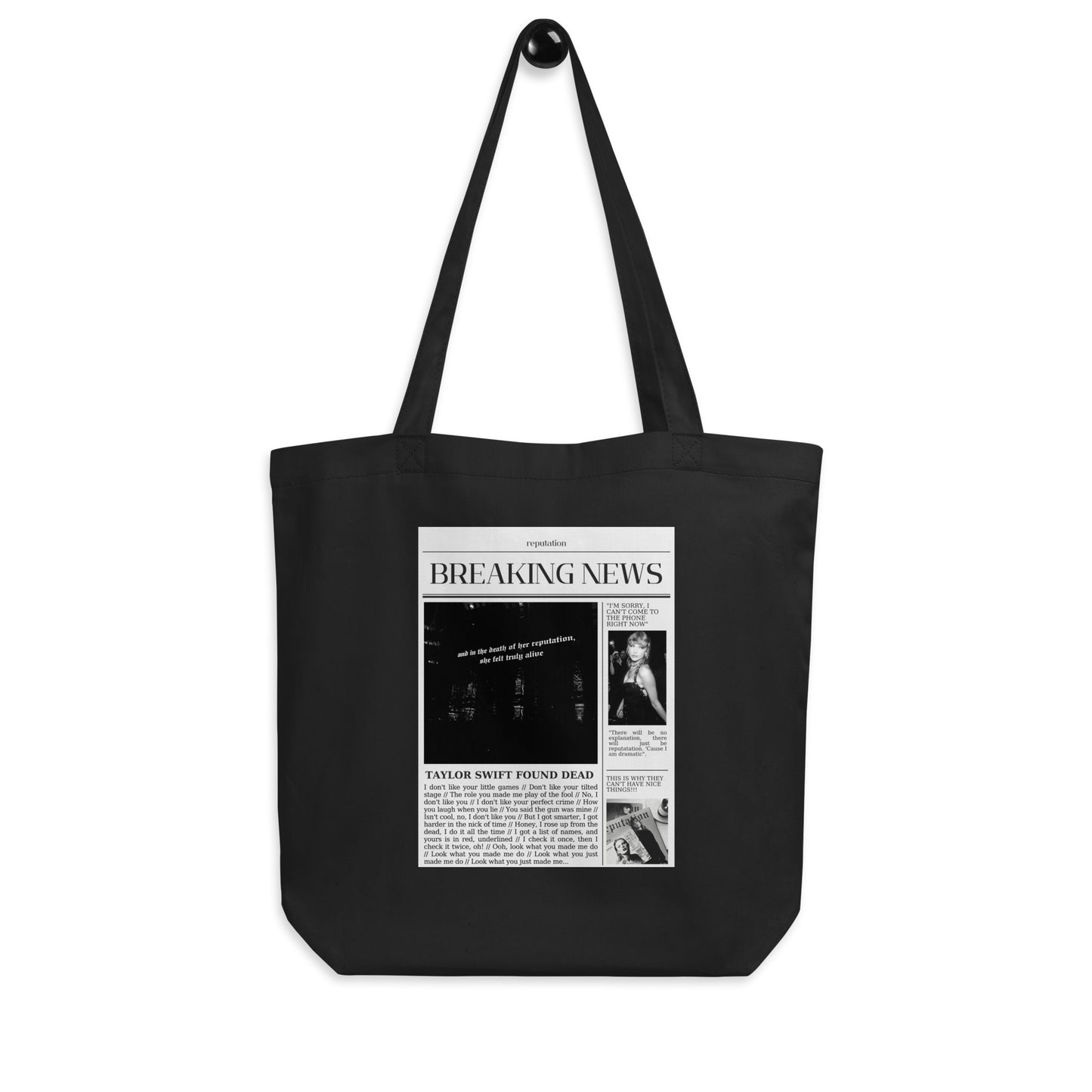 Breaking News White Tote Bag